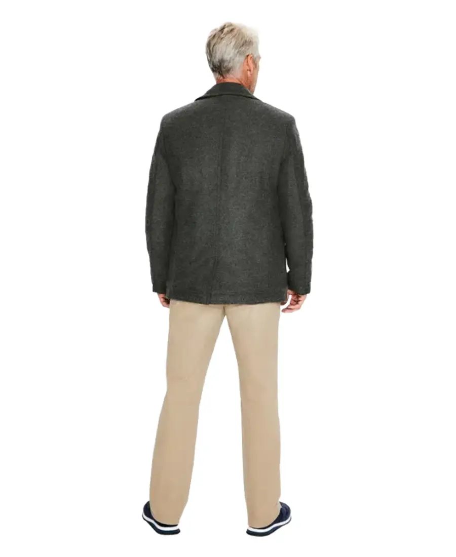 Men's Grey Reefer Jacket