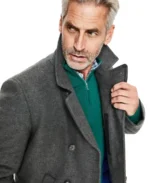 Men's Grey Reefer Jacket