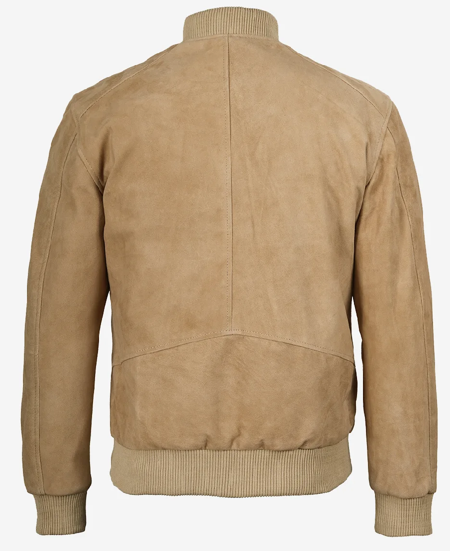 Shop The Men Camel Brown Classic Suede Jacket - Trendy Leather Jackets