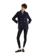 Shop The Men's Caban Navy Gold Reefer Jacket