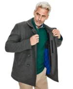 Men's Grey Reefer Jacket
