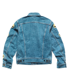Shop The Men's Smiley Patch Denim Jacket - Trendy Leather Jackets