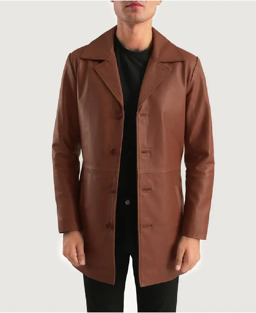 Shop-The-Classmith-Leather-Coat.webp Classmith Leather Coat - Image 1
