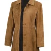 Women’s Light Brown Suede Coat