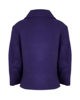 Women's Purple Reefer Jacket Back