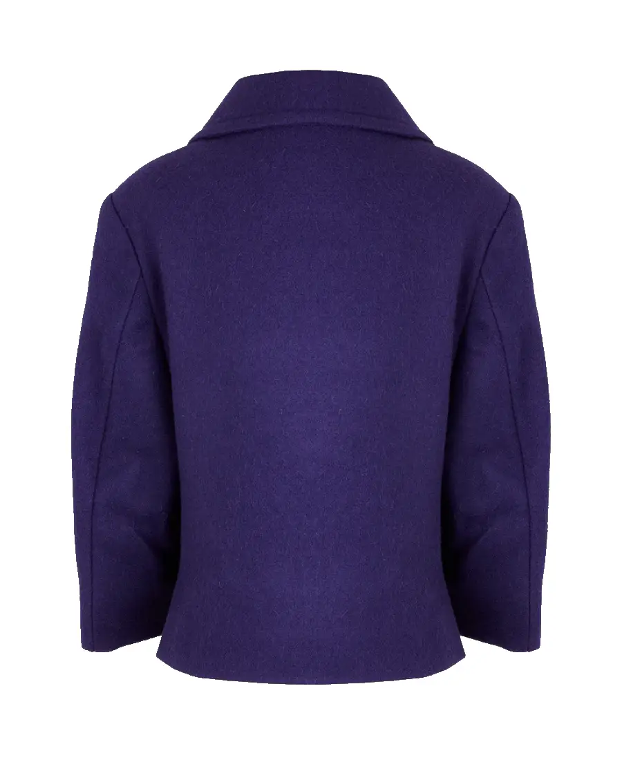 Women's Purple Reefer Jacket Back