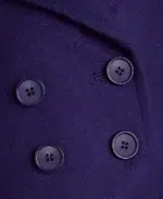 Women's Purple Reefer Jacket Close