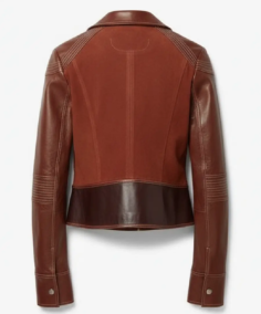 Shop THe Women's Zandita Brown Leather Jacket