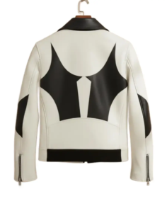 Shop The Geometric Cowhide Leather Biker Jacket