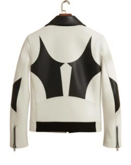 Shop The Geometric Cowhide Leather Biker Jacket