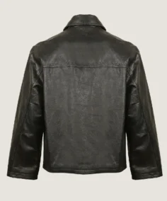 Shop The Men's Classic Plain Black Leather Jacket