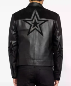 Shop The Men's Star-Applique Leather Jacket