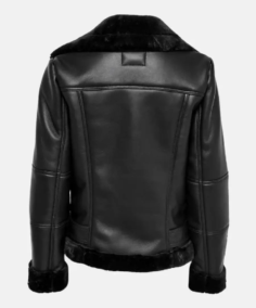 Shop The Winter Women Black Shearling Leather Jacket