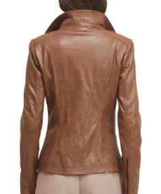 Shop The Women’s Brown Moto Leather Jacket