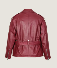 Shop The Women's Classic Red Biker Leather Jacket