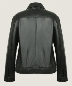 Shop The Women's Classic Shirt Style Black Leather Jacket