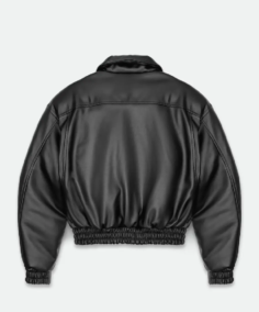 Shop The Women's Insulated Puffed Leather Bomber Jacket