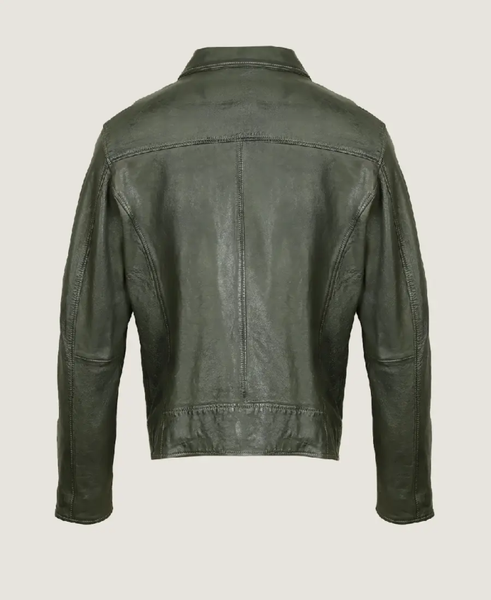 Shop The Women’s Retro A2 Shoulder Leather Jacket Back