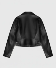 Shop the Women's Maniere De Voir Leather Biker Jacket