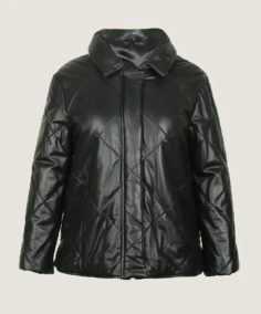 Women's Classic Leather Bomber Jacket
