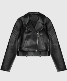 Women's Maniere De Voir Leather Biker Jacket