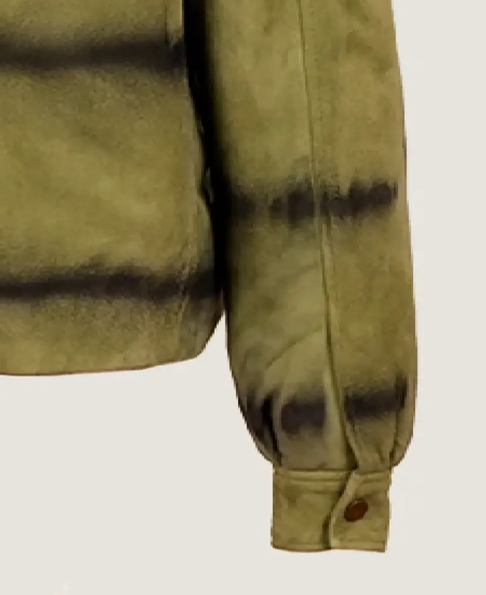 Women's Quilted Suede Leather Jacket Sleeves