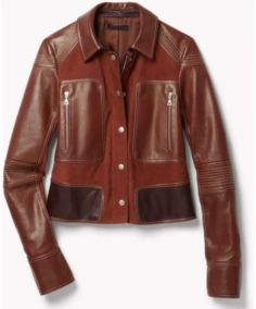 Women's Zandita Brown Leather Jacket