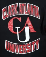 Clark Atlanta University Black Varsity Jacket Back