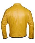 Classy Mustard Yellow leather jacket - Image 2