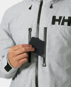 Helly Hansen 2.0 Insulated Ski Jacket Grey Sleeves
