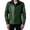 Klen Green Classic Leather Jacket