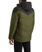 Black And Green Hooded Puffer Jacket - Image 2