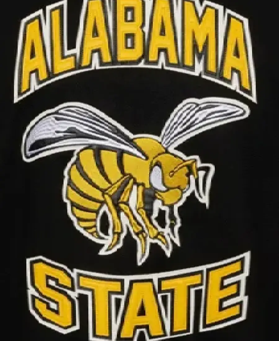 Men'S Alabama State University Varsity Jacket 4 Men'S Alabama State University Varsity Jacket Back