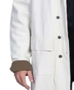 Men's Authentic White Canvas Duster Coat - Image 4