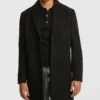 Men's Black Duster Coat