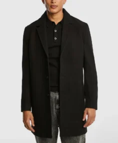 Men's Black Duster Coat