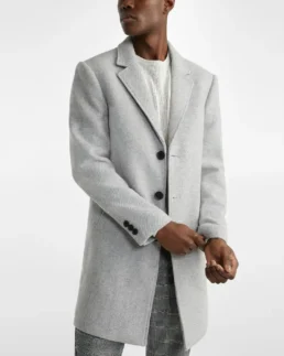 Men's Grey Duster Coat