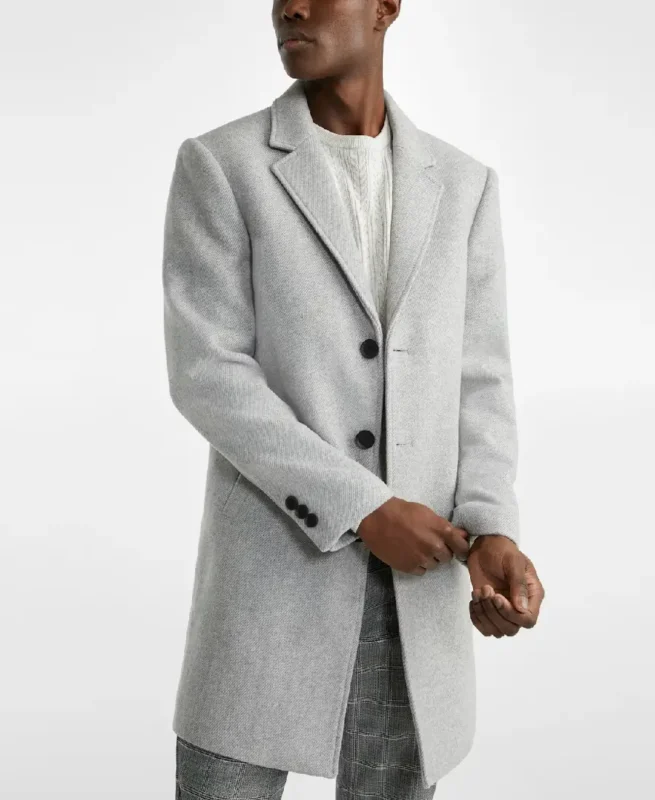 Men's Grey Duster Coat