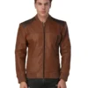 Men's Classic Brown Leather Jacket