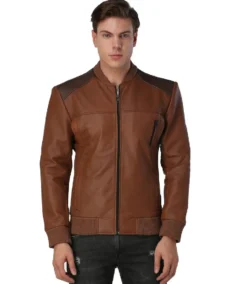 Men's Classic Brown Leather Jacket