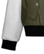 Men's Coach Varsity Leather Jacket Sleeves