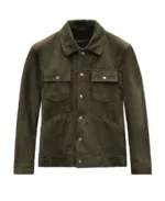 Men's Frodo Olive Leather Jacket