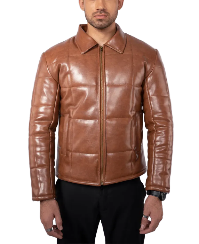 Men's Frost Craft Faux Leather Jacket Front Side