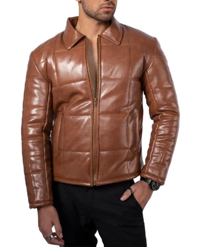 Men's Frost Craft Faux Leather Jacket - Image 3