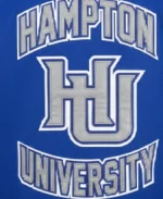 Men's Hampton University Varsity Jacket Back