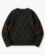 Men's Hyotan Quilted Padded Corduroy Jacket Back - Trendy Leather Jackets