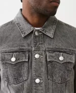 Men's Jesse Denim Trucker Jacket Collar