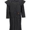 Men's Low Rider Black Canvas Duster Coat