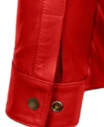 Men's Native Shirt Style Leather Jacket Sleeves