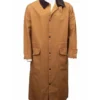 Men's Camel Canvas Duster Coat